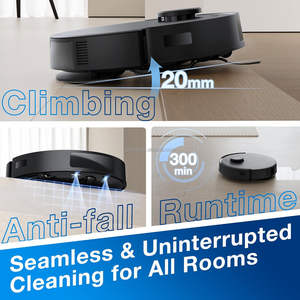 ECOVACS N20 Pro <span class=keywords><strong>Plus</strong></span> Aspirapolvere Aspirateur Robot Eficiente Barrido Fregado Aspiradora Robótica - Product Image 4