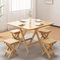 Table à manger pliable en bois moderne, portable, avec logo personnalisé, table à manger OEM, table à manger avec logo