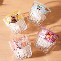 Lot de 4 tasses à jus, lait et eau en verre Zootopia, coffret cadeau, Judy Nick, pour usage quotidien, cadeau