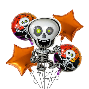 Ensemble de décoration de fête d'Halloween 2025 pour enfant, avec ballons mignons et durables en forme de citrouille, sorcière et fantôme, pour l'intérieur - Product Image 2