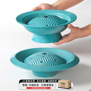Xiangyuan Meimei <b>melamine</b> tableware <b>plates</b>, creative hot pot restaurant plating, restaurant and hotel round thickened - Product Image 4