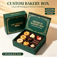 Boîte d'expédition pliable en carton ondulé écologique et recyclable sur mesure avec fermeture magnétique pour l'emballage de gâteaux, biscuits, cookies et beignets