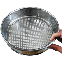 Ensemble de tamis de laboratoire pour tests de sol, mailles de 75, 100, 150, 200, 250 microns