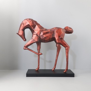 Scultura di Cavallo di Alta Qualità per l'Anno del Cavallo, Artigianato in Metallo, Regalo di Nicchia, Decorazione per Soggiorno, Ingresso, Mobile TV - Product Image 3