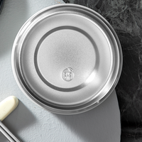 Boîte à lunch portable ronde en acier inoxydable sans BPA Tafuco de 1 à 3 L, étanche, avec couvercle en plastique pour le stockage des repas