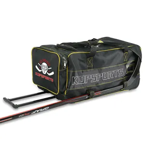 Kopbags Custom Large Capacity Multi-Sports Hockey Equipment Wheeled Travel Bag Hockey Stick Bag