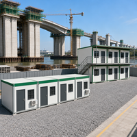 Maison préfabriquée en conteneur de 20 pieds ou 40 pieds, bureau de chantier, bâtiment modulaire en acier, logement pour travailleurs