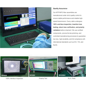 高密度光纤低损耗MTP MPO OM4 OM5主干光缆数据中心部署12F 24F A/B型1M 5M 10M UPC - Product Image 4