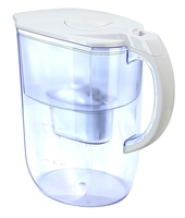 Pichet filtrant à eau portable Bluetech Violet HS529 F002 avec cartouche de rechange en charbon actif éliminant les odeurs