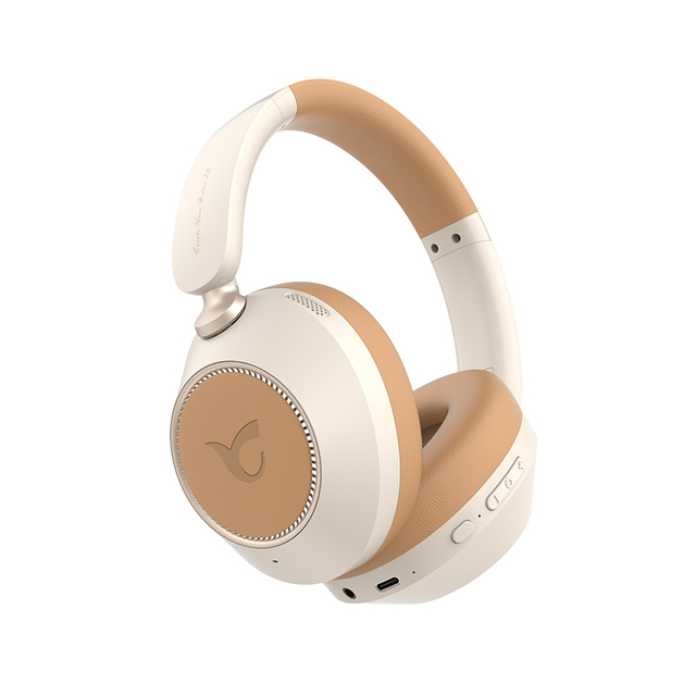 C808 Active Noise Cancelling Headphones, 65H Playtime Blue-tooth5.4 Over Ear Headphones with Transparency Mode for Travel Game