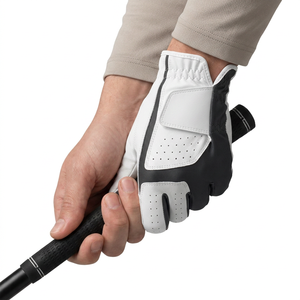 Fabrication OEM de gants de golf personnalisés avec logo, gants de golf en cuir Cabretta de haute qualité, doux, à doigts entiers, pour une qualité supérieure - Product Image 2