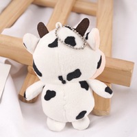 Couples Cadeaux Animal En Peluche Porte-clés En Peluche Dessin Animé En Peluche Vache Pendentif Porte-clés Portefeuille Porte-clés Décoration Sac À Main Pendentif