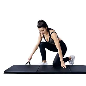 Jimnastik kat laning mat kapak jimnastik spor katlanır spor salonu matı PVC kapak