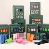 Sacs à déjections canines biodégradables et compostables de haute qualité, anti-fuites, pour animaux de compagnie