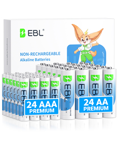 Batteria alcalina ad alta capacità 1.5V ad alte prestazioni con una maggiore durata di conservazione dell'anno EBL 48 conteggi <span class=keywords><strong>batterie</strong></span> <span class=keywords><strong>AA</strong></span> <span class=keywords><strong>e</strong></span> <span class=keywords><strong>AAA</strong></span> - Product Image 1