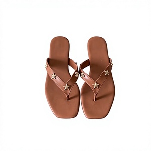 Sandalias Planas Abiertas para Mujer, Color Azul Polvoriento, Suela Gruesa, Pantuflas de Spa para el Hogar, Sandalias Cómodas de Verano - Product Image 5
