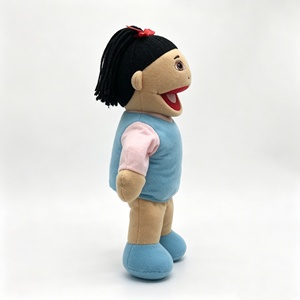 Marioneta de mano personalizada para niña, marioneta de ventrilocuidista humana, marioneta de peluche de cuerpo completo para niña, marioneta interactiva de boca abierta - Product Image 5