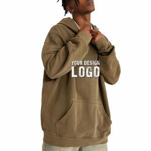 Factory Customized Plus Fleece Heavyweight Plus Size <b>Men's</b> Hoodie Street Casual <b>Thick</b> Drop Shoulder Oversize <b>Mens</b> <b>Hoodies</b> - Product Image 4