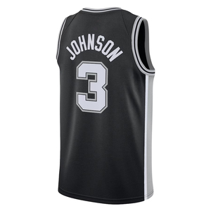 San Antonio pour hommes 2025 # 3 maillots de basket-ball personnalisés Johnson, chemises brodées, uniformes pour jeunes - Product Image 2