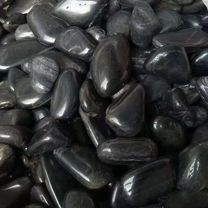 Ciottoli Neri Naturali Lucidati <span class=keywords><strong>per</strong></span> Decorazione <span class=keywords><strong>Piante</strong></span> Succulente, Pietra di Fiume <span class=keywords><strong>per</strong></span> Acquario, Terrario, Pavimentazione, Ghiaia da Giardino - Product Image 2
