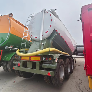 Semi-remorque citerne à poudre Hstar, 3 essieux, 45 m³, suspension mécanique, en acier au carbone, haute capacité, pour <span class=keywords><strong>ciment</strong></span> en vrac sec, vente directe usine - Product Image 5