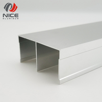 Profil de cadre de garde-robe en aluminium série 6063 T5 personnalisé noir mat et or rose