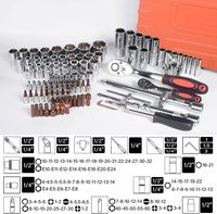 Kit d'outils de réparation automobile robuste 108 pièces, qualité industrielle, avec clé à douille complète et mallette de rangement pour l'entretien des voitures en garage