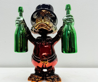 Promotion Décoration d'intérieur : Statue de canard abstraite en résine plaquée chrome doré pour l'art pop, l'artisanat, l'art populaire et la figurine animale abstraite