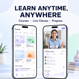 พัฒนาแอปพลิเคชันการศึกษาออนไลน์แบบกำหนดเองสำหรับ <span class=keywords><strong>IOS</strong></span> และ Android พร้อมวิดีโอคอร์ส ชั้นเรียนสด และการทดสอบความคุณวุฒิ - Product Image 2