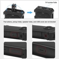 Pour Insta360 X3 PULUZ cadre de boîtier de cage de protection en métal avec base de chaussure froide étendue et adaptateur de trépied