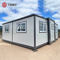 Maison en conteneur étanche 40 pieds extensible 20 pieds maison mobile caravane maisons portables 2 chambres à coucher 4 chambres maison en conteneur