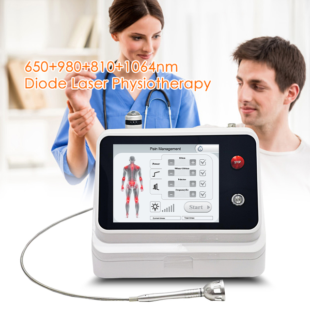 Sunrise Diode Laser Machine 40W  810nm/980nm/1064nm High Intensity Laser Physiotherapy Clinic Use HILT Therapy Device