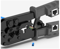 Herramienta de prueba de Cable de enchufe modular múltiple de alta calidad ZHEFAN Rj11 Rj12 Rj45 herramienta de prensado de probador de Cable de red manual