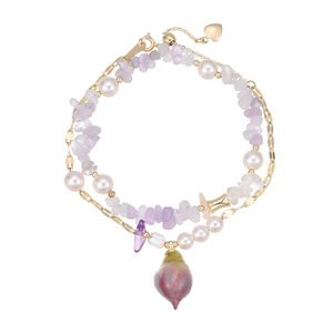 Pulseras de Moda de Lujo Hechas a Mano con Cadena de Oro de 14K, Dije de Capullo de Rosa Preservado, Extensor Ajustable y Cierre de Corazón de Oro Auténtico - Product Image 6