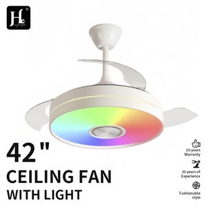 42inch Modern RGB Music Remote Control Function LED Chandelier <b>Ceiling</b> <b>Fan</b> with Light for Living Room <b>Bedroom</b> - Product Image 3