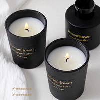 Bouteille diffuseur d'arôme d'aromathérapie d'huile essentielle de luxe personnalisée de 150ml bouteille diffuseur de parfum de roseau en verre vide avec emballage