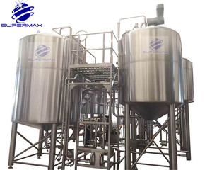 อุปกรณ์ต้มเบียร์ <span class=keywords><strong>Supermax</strong></span> Micro Brewery ขนาด 100L-5000L พร้อมปั๊ม มอเตอร์ วัสดุ SUS304 ระบบควบคุม PLC รับประกัน 5 ปี - Product Image 2