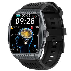 Nouvelle Montre Connectée Tendance pour le Sommeil, Android, IP68, <span class=keywords><strong>ECG</strong></span>, PPG, Moniteur <span class=keywords><strong>de</strong></span> Santé en Temps Réel, SOS, Sport, Écran Carré 1,85'', Autonomie <span class=keywords><strong>de</strong></span> 4 Jours pour les Appels - Product Image 1