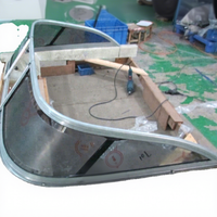 Pare-brise d'occasion en alliage d'aluminium personnalisé pour bateau