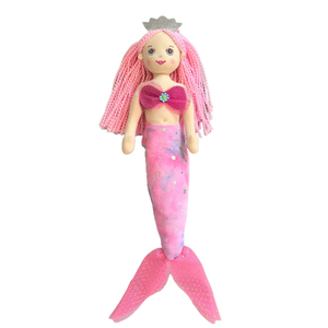 <span class=keywords><strong>Muñeca</strong></span> de Princesa <span class=keywords><strong>Sirena</strong></span> de Peluche Suave Lista para Enviar, Juguete de Peluche de Colores Arcoíris Modelo Mar y Arena para Niñas, Regalo - Product Image 2