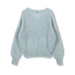 2027 Maglione Pullover Elegante da Donna Personalizzato OEM e ODM, Collo a V, Maniche Lunghe, Mezzo Cardigan Lavorato a <span class=keywords><strong>Maglia</strong></span> con <span class=keywords><strong>Lurex</strong></span> per Autunno e Inverno - Product Image 2
