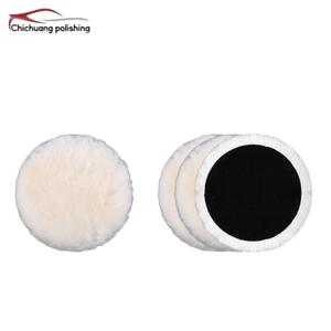 Disque de polissage et de lustrage pour voiture en laine véritable de haute qualité, 180 mm (7 pouces), grain 200, abrasif moyen, garantie 1 an - Product Image 2