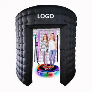 Индивидуальная надувная фотобудка для дня рождения надувная светодиодная 360 фотобудка черный купол