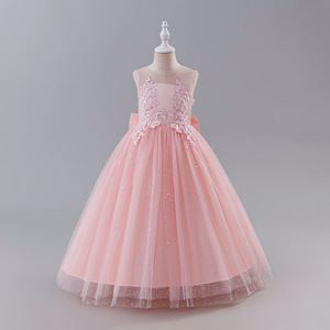 ชุดเดรสเด็กผู้หญิงปักลายลูกไม้ประดับเลื่อมโบว์เจ้าหญิงสีขาวลายดอกไม้สำหรับงานเลี้ยง  ขายส่งเสื้อผ้าเด็ก ชุดเดรสวันเกิดเด็กผู้หญิง - Product Image 5