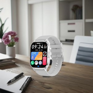 นาฬิกาอัจฉริยะ <span class=keywords><strong>HK21</strong></span> 2.01 นิ้ว หน้าจอ AMOLED ติดตามการออกกำลังกาย วัดอัตราการเต้นของหัวใจ ผู้ช่วยเสียง AI โทรออก รับข้อความ สายหนังแม่เหล็ก - Product Image 3