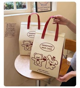 Insulated Cooler Bags for Cake Delivery Thermal Insulation Non-Woven Material Cartoon Style Extra Large Size No Closure - Product Image 3
