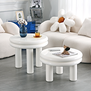 Precio de fábrica, venta al por mayor, sofá moderno de lujo, mesa auxiliar, esquina de sala de estar, mesa de centro redonda de metal, mesa de té de lujo para el hogar - Product Image 4