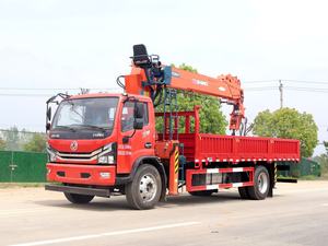 Dongfeng 4x2 Einzelkabinen-Kranwagen mit 8-Tonnen Geradeaus-Kran und 5,8m 6m Kastenaufbau - Product Image 3