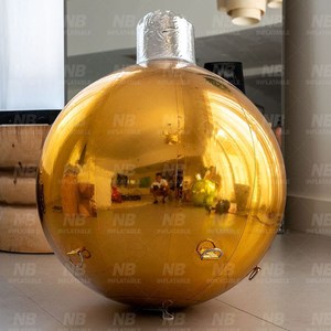 Customized Big Shiny <b>Balls</b> Party Decorations Inflatable <b>Mirror</b> Sphere for Wedding Christmas Decor Customized Hanging Inflatable - Product Image 3