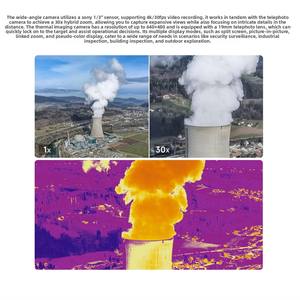 Drone FIMI X8T 384 avec imagerie <span class=keywords><strong>thermique</strong></span>, drone professionnel de photographie aérienne, drone télécommandé 4K, transmission 20 km, drone aérien - Product Image 5